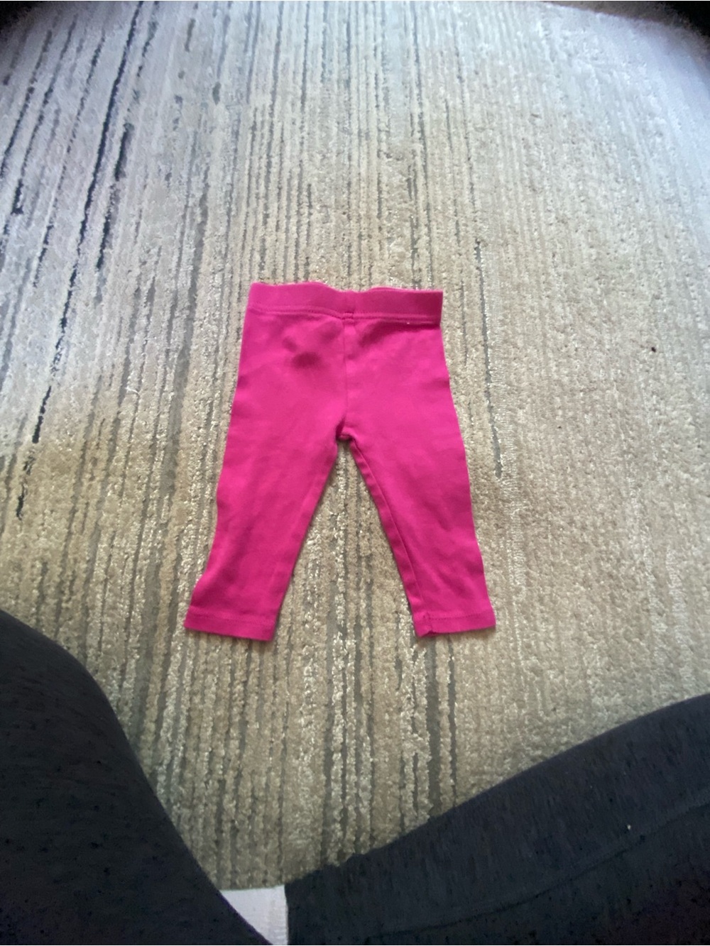 Pink baby leggings